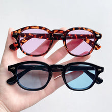 Load image into Gallery viewer, Vintage Johnny Depp Style Round Sunglasses Clear Tinted Lens Brand Design Party Show Men Women Sun Glasses Oculos De Sol