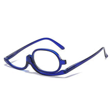 Load image into Gallery viewer, Women Magnifying Glasses Rotating Makeup Reading Glasses Anti Blue Light Make-Up Presbyopic Eyeglasses Diopter+1.0To+4.0