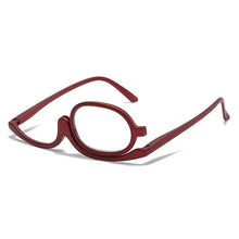 Load image into Gallery viewer, Women Magnifying Glasses Rotating Makeup Reading Glasses Anti Blue Light Make-Up Presbyopic Eyeglasses Diopter+1.0To+4.0