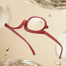 Load image into Gallery viewer, Women Magnifying Glasses Rotating Makeup Reading Glasses Anti Blue Light Make-Up Presbyopic Eyeglasses Diopter+1.0To+4.0
