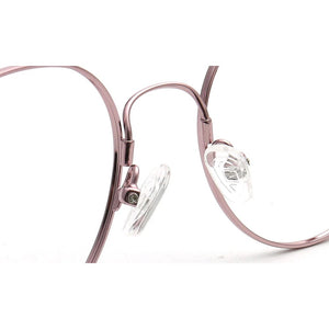 Fashion Women Round Eyeglass Frames Men Optical Glasses Frames Lightweight Metal Rx Eyewear Pink Gold Silver Flexible Spectacles