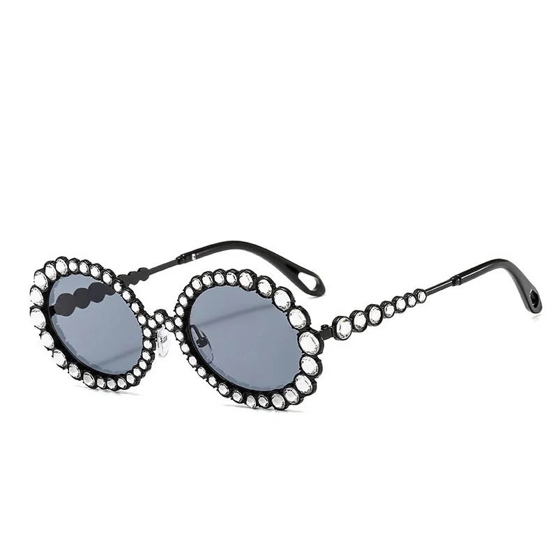 Donne strass lucidi occhiali trasparenti occhiali da lettura montature per occhiali ottici occhiali decorativi in ​​lega anti-luce blu