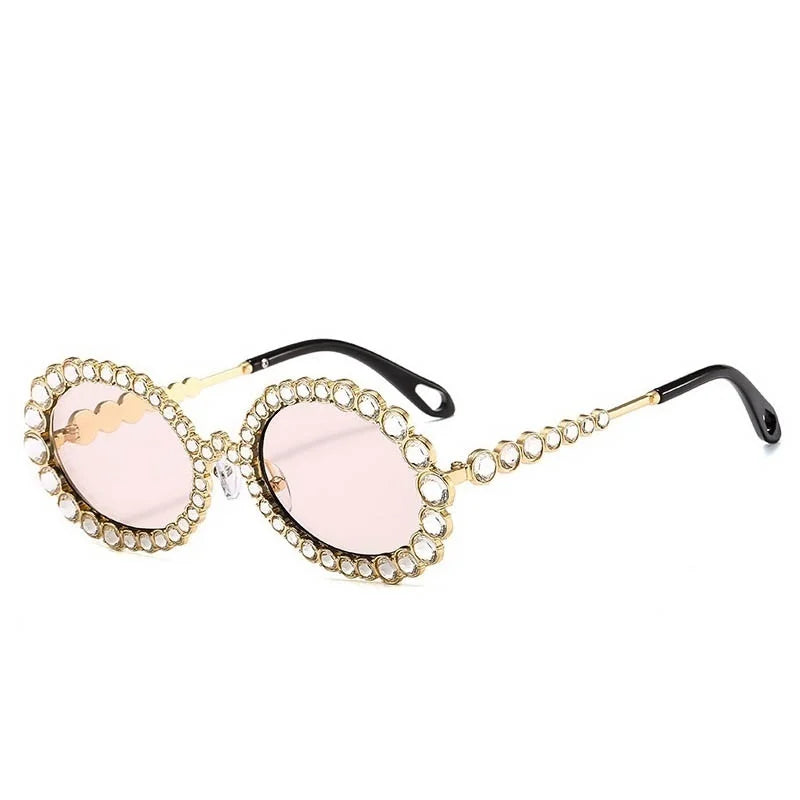 Donne strass lucidi occhiali trasparenti occhiali da lettura montature per occhiali ottici occhiali decorativi in ​​lega anti-luce blu