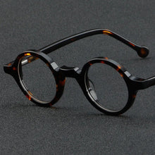 Load image into Gallery viewer, Wood Grain Plate Glasses Retro Round Frame Brand Designer Glasses Frame For Men Women Optic Prescription Eyeglasses