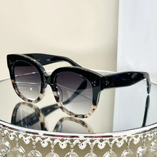 Load image into Gallery viewer, Fashionable CL high-end dual panel composite material, cool circular black female sunglasses, tourism concave shape