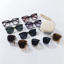 Load image into Gallery viewer, Fashionable Kids Folding Sunglasses Outdoor UV400 Unisex Portable Collapsible Glasses Summer Wild Colorful Square Eyewear