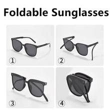 Load image into Gallery viewer, Fashionable Kids Folding Sunglasses Outdoor UV400 Unisex Portable Collapsible Glasses Summer Wild Colorful Square Eyewear
