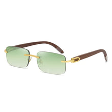Load image into Gallery viewer, Fashionable sunglasses for men&#39;s frameless sunglasses for men&#39;s trendy wooden optical frames    Brand