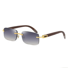 Load image into Gallery viewer, Fashionable sunglasses for men&#39;s frameless sunglasses for men&#39;s trendy wooden optical frames    Brand