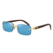 Load image into Gallery viewer, Fashionable sunglasses for men&#39;s frameless sunglasses for men&#39;s trendy wooden optical frames    Brand