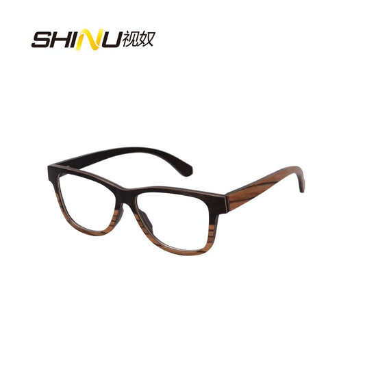 Occhiali in legno flessibili Donna Uomo Moda Occhiali miopia Telaio dell'ottica Occhiali da lettura per computer Occhiali da gioco Oculos De Grau 136