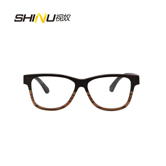 Occhiali in legno flessibili Donna Uomo Moda Occhiali miopia Telaio dell'ottica Occhiali da lettura per computer Occhiali da gioco Oculos De Grau 136
