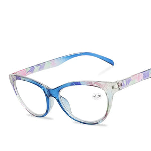 Floral Cat's Eye Reading Glasses for Sight Women's Spectacles with Diopters Erkek Gozluk Degree Eyeglasses +1.0 +1.5 2.0 2.5 3.0