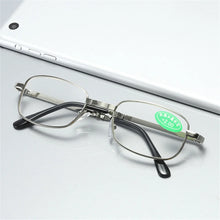 Load image into Gallery viewer, Foldable Reading Glasses Folding Presbyopia Men Women Metal Retro Computer Reading Glasses With Case 1.0 1.5 2.0 2.5 3.0 3.5 4.0