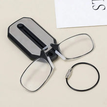 Load image into Gallery viewer, Folding Legless Nose Clip Reading Glasses Men Women Mini Portable Smart Magnifier Glasses Ultra-light Diopter+1.0 To +3.0