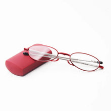 Load image into Gallery viewer, Folding reading glasses with case  portable reading glasses for men and women