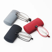 Load image into Gallery viewer, Folding reading glasses with case  portable reading glasses for men and women
