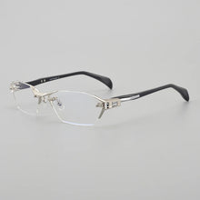 Load image into Gallery viewer, Frameless Men Business IP Titanium Eye Glasses Frame  Myopia Optical Prescription Eyeglasses Classic Handmade Acetate Eyewear