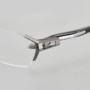 Frameless Men Business IP Titanium Eye Glasses Frame  Myopia Optical Prescription Eyeglasses Classic Handmade Acetate Eyewear