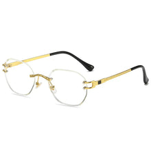 Carica l&#39;immagine nel visualizzatore di Gallery, Frameless Polygon Sunglasses Women High Quality Square Metal Gold Male Rimless Sun Glasses for Men 2022 Green Blue Brown UV400