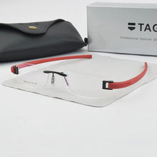 Load image into Gallery viewer, Frameless glasses frame men TAG Brand eyeglasses frames men Myopia computer optical glasses frame Ultralight movement spectacles