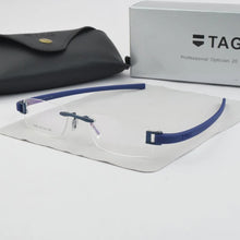 Load image into Gallery viewer, Frameless glasses frame men TAG Brand eyeglasses frames men Myopia computer optical glasses frame Ultralight movement spectacles