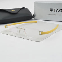 Load image into Gallery viewer, Frameless glasses frame men TAG Brand eyeglasses frames men Myopia computer optical glasses frame Ultralight movement spectacles