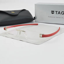 Load image into Gallery viewer, Frameless glasses frame men TAG Brand eyeglasses frames men Myopia computer optical glasses frame Ultralight movement spectacles