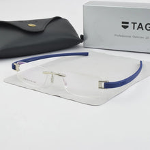 Load image into Gallery viewer, Frameless glasses frame men TAG Brand eyeglasses frames men Myopia computer optical glasses frame Ultralight movement spectacles