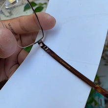 Load image into Gallery viewer, France Brand Rectangular Pure Titanium Spectacles Half Rim Men/Women  Myopia/Progressive Brown/Grey Stock Clearance