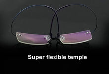 Load image into Gallery viewer, Free Shipping Ultra-light Rimless Rim Frame Non-screw Memory Titanium Flexible Eye Glasses Prescription Spectacle Optical Frame