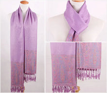 Load image into Gallery viewer, From India Scarf Paisley Tippet Oversize Ethnic Bufandas 100% Cotton Winter Scarves Turquoise Echarpe 200*70cm