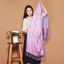 Load image into Gallery viewer, From India Scarf Paisley Tippet Oversize Ethnic Bufandas 100% Cotton Winter Scarves Turquoise Echarpe 200*70cm
