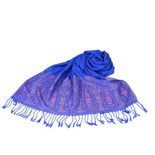Load image into Gallery viewer, From India Scarf Paisley Tippet Oversize Ethnic Bufandas 100% Cotton Winter Scarves Turquoise Echarpe 200*70cm