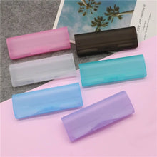 Load image into Gallery viewer, Frosted Glasses Case Durable Transparent Plastic Glasses Storage Box Ultralight Eyeglass Case
