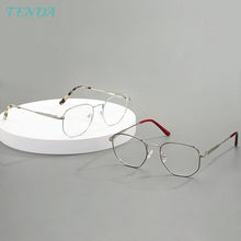 Load image into Gallery viewer, Full Rim Men and Women Fashion Metal Rectangular Medium Eyeglasses Frame For Myopia Prescription Lenses
