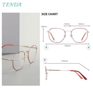 Full Rim Men and Women Fashion Metal Rectangular Medium Eyeglasses Frame For Myopia Prescription Lenses