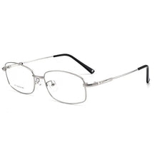 Load image into Gallery viewer, Full Rim Rectangle Spectacles with Spring Hinges Alloy Frame Eye Glasses Men Business Style Myopia Eyewear