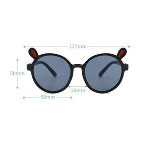 Funny Eyewear Rabbit Ears Glasses Super Cute Children's Sunglasses Cartoon Bunny For Boys and Girls Plastic Sun Glasses