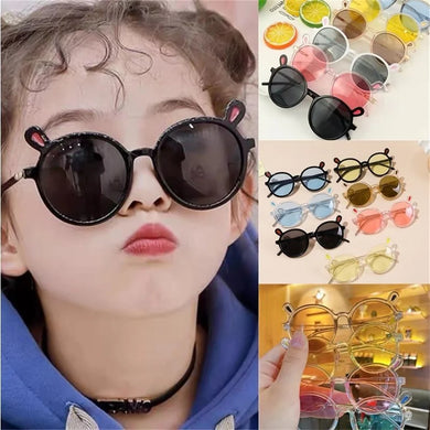 Funny Eyewear Rabbit Ears Glasses Super Cute Children's Sunglasses Cartoon Bunny For Boys and Girls Plastic Sun Glasses
