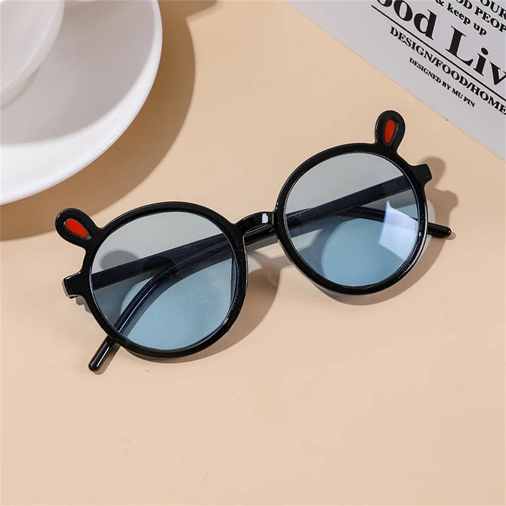 Funny Eyewear Rabbit Ears Glasses Super Cute Children's Sunglasses Cartoon Bunny For Boys and Girls Plastic Sun Glasses