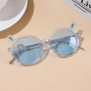 Funny Eyewear Rabbit Ears Glasses Super Cute Children's Sunglasses Cartoon Bunny For Boys and Girls Plastic Sun Glasses