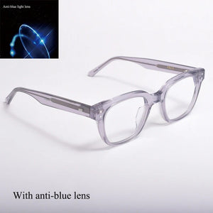 GENTLE VOLTA acetate  Reading glasses  MONSTER men optical blue light Square glasses  Prescription glasses with original case