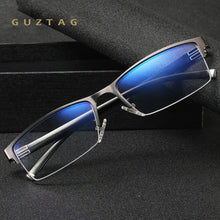 Load image into Gallery viewer, GUZTAG Men's Anti Blue Light Glasses Vintage Casual Computer Goggles Optical Eyeglasses  Busines Eyewear For Men G2806