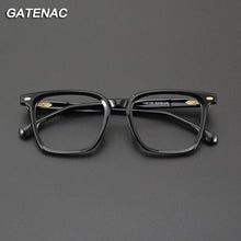 Load image into Gallery viewer, Gatenac Vintage Acetate Glasses Frame Men Prescription Myopia Eyeglasses Frame Women Quality Japan Retro Luxury Brand Eyewear