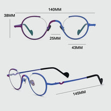 Load image into Gallery viewer, Gatenac Vintage Pure Titanium Glasses Frame Men Round Luxury Designer Prescription Eyeglasses Women Retro Myopia Optical Eyewear