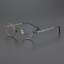 Load image into Gallery viewer, Gatenac Vintage Pure Titanium Glasses Frame Men Round Luxury Designer Prescription Eyeglasses Women Retro Myopia Optical Eyewear