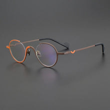 Load image into Gallery viewer, Gatenac Vintage Pure Titanium Glasses Frame Men Round Luxury Designer Prescription Eyeglasses Women Retro Myopia Optical Eyewear
