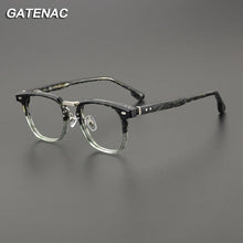 Load image into Gallery viewer, Gatenac Vintage Titanium Acetate Glasses Frame Men Square Prescription Myopia Eyeglasses Frame Women Retro Luxury Brand Eyewear