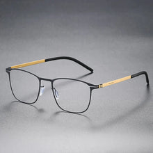 Load image into Gallery viewer, German Vintage Utra-light 7.5g Screwless Glasses Frame Men Women Retro Square Prescription Eyewear Myopia Eyeglasses Spectacles